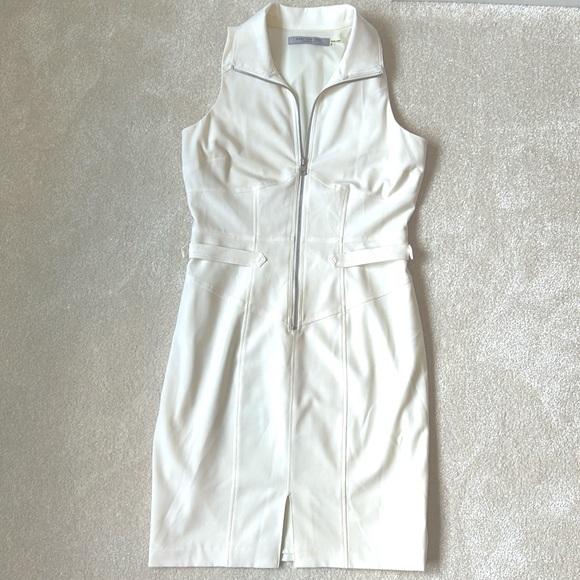 Andrew Marc Zip Up Shirtdress with Waist Buckle Accent - Picture 3 of 3